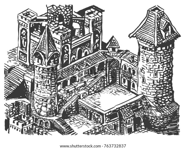 Medieval Castle Vector Drawing Sketch Stock Vector Royalty Free 763732837 Have you ever smelled spruce tree? https www shutterstock com image vector medieval castle vector drawing sketch 763732837