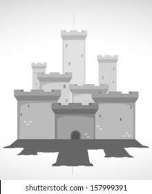 medieval castle. vector illustration 2