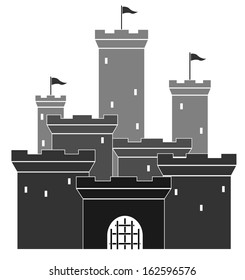 medieval castle. vector illustration 4