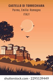 Medieval castles and wineyards of Italy - Castello di Torrechara (Parma, Langherano)