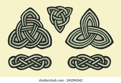 medieval Celtic knot ornament  