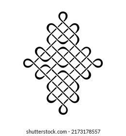 Medieval Celtic knot, vector icon