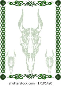 Medieval celtic pattern and symbols. Vector design