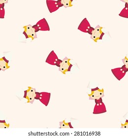 Medieval character cartoon , cartoon seamless pattern background