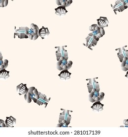 Medieval character cartoon , cartoon seamless pattern background