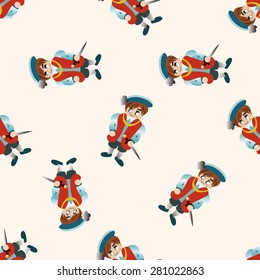 Medieval character cartoon , cartoon seamless pattern background
