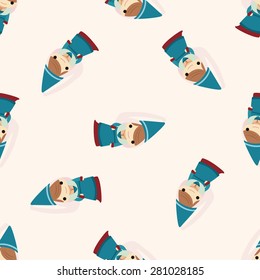 Medieval character cartoon , cartoon seamless pattern background