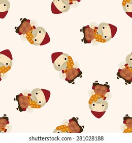 Medieval character cartoon , cartoon seamless pattern background