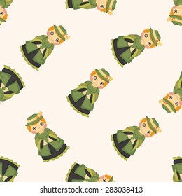Medieval character cartoon ,seamless pattern