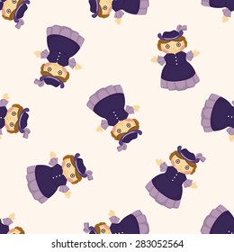 Medieval character cartoon ,seamless pattern
