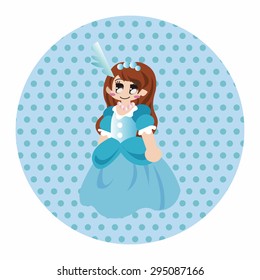 Medieval character cartoon theme elements