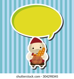 Medieval character cartoon theme elements