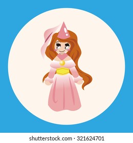 Medieval character cartoon theme elements