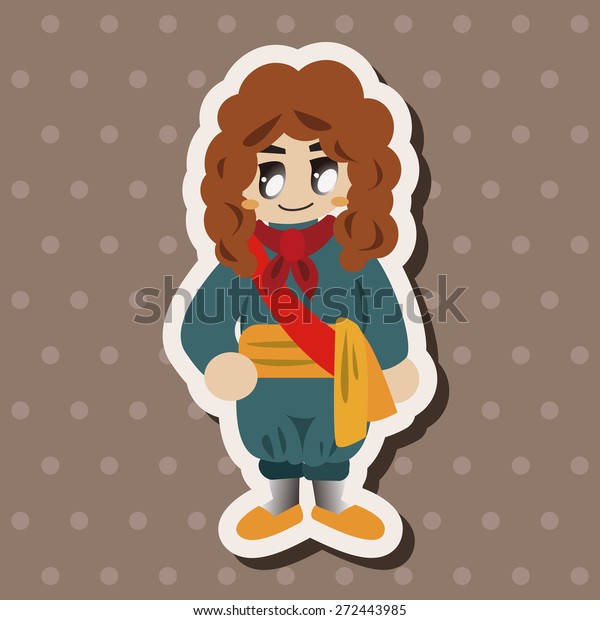 Medieval Character Cartoon Theme Elements Stock Vector (Royalty Free
