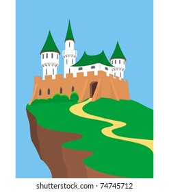 	medieval chateau or castle