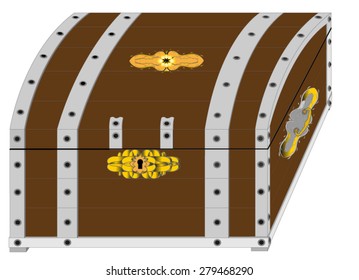 Medieval Chests Particular Ways Store Valuable Stock Vector (Royalty ...