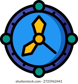 Icono de reloj medieval