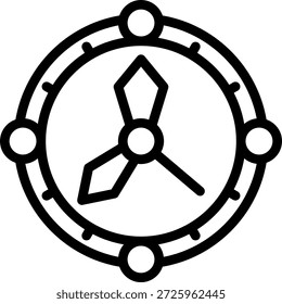 Icono de reloj medieval