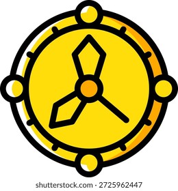 Icono de reloj medieval