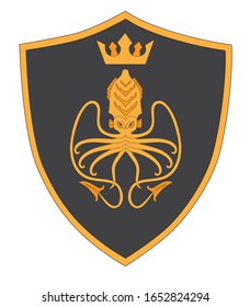 medieval coat of arms. logo