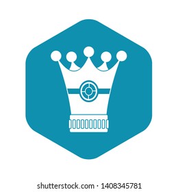 Medieval crown icon. Simple illustration of medieval crown vector icon for web