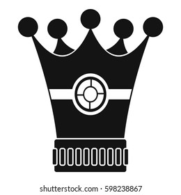 Medieval crown icon. Simple illustration of medieval crown vector icon for web