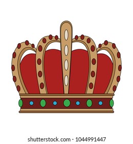 Medieval crown isolated