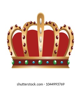 Medieval crown isolated