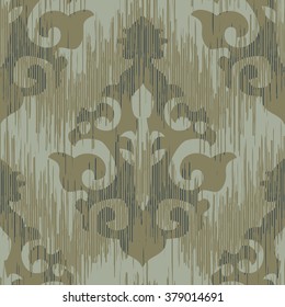 Medieval damask pattern seamless vector background tile