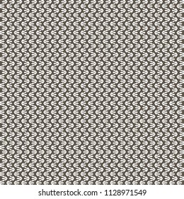 Medieval decorative pattern with intersections of lines in the second plane and zigzag stripes in the foreground. Monochrome graphics. Vector illustration.