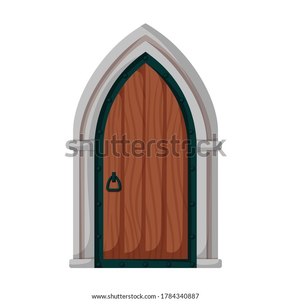 Medieval Door Vector Cartoon Icon Vector Stock Vector (Royalty Free ...