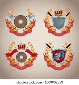 Medieval emblem insignia
