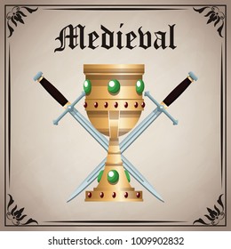 Medieval emblem insignia