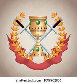 Medieval emblem insignia