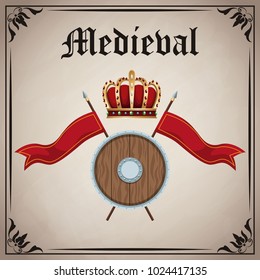 Medieval emblem insignia