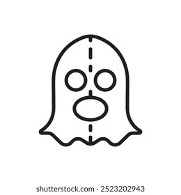 Medieval Executioner Outline Icon Vector Illustration