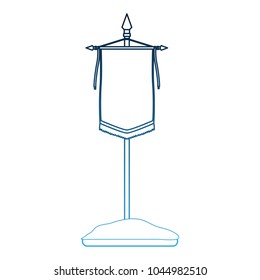 Medieval flag isolated