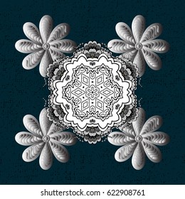 Medieval floral royal pattern. 