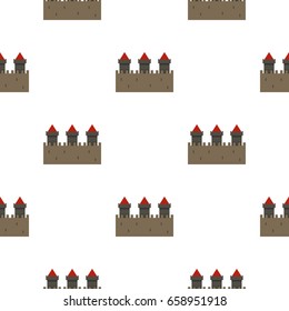 Medieval fortification pattern seamless for any design vector illustration