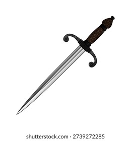 medieval gothic dagger ancient period illustration gradient beauty aesthetic design
