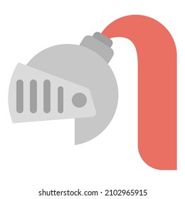 ilustración del vector del casco plano medieval