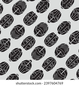 Medieval helmet icons Pattern background Vector illustration