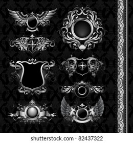 medieval heraldry shields