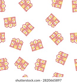 medieval house vector seamless pattern medieval house sign illustration