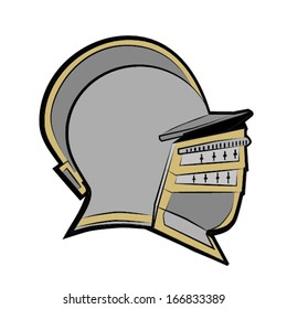 medieval knight helmet