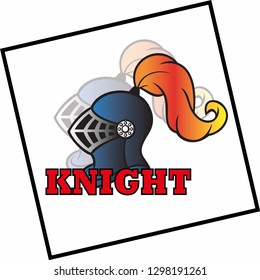  Medieval knight helmet vector image