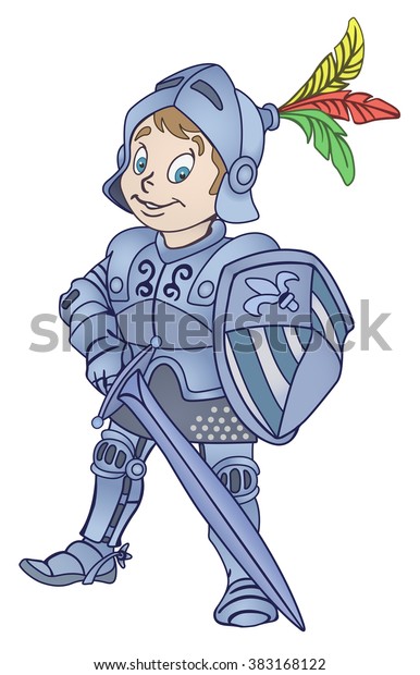 Medieval Knight Illustration Stock Vector (Royalty Free) 383168122 ...