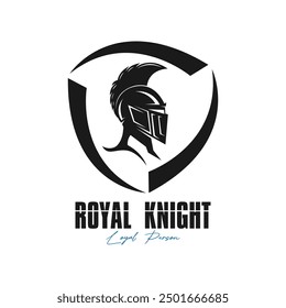 medieval knight logo icon design. This logo represents solidarity, leadership and loyalty