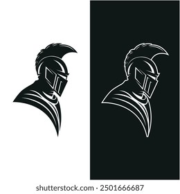 medieval knight logo icon design. This logo represents solidarity, leadership and loyalty