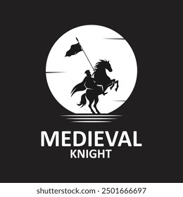 medieval knight logo icon design. This logo represents solidarity, leadership and loyalty